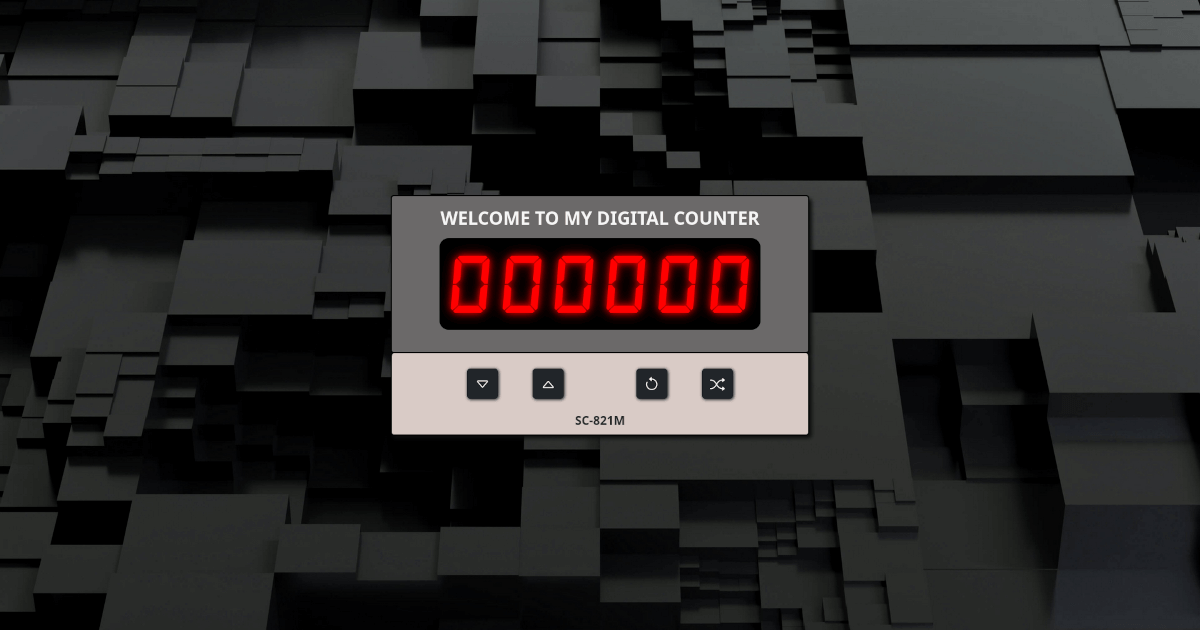 Screenshot del progetto Digital Counter